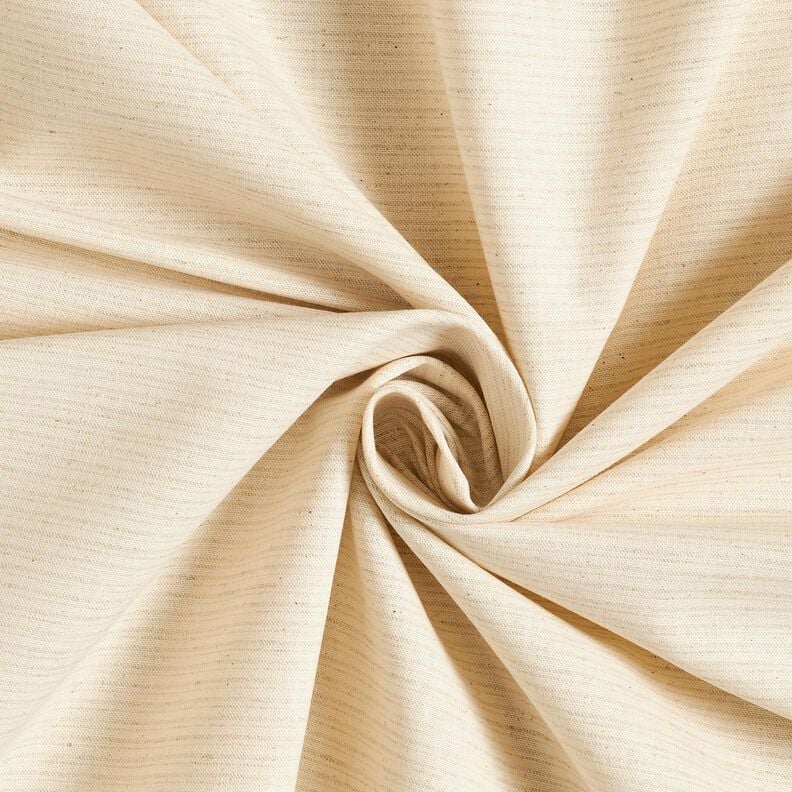 Baumwoll-Leinen-Mix dezenter Streifen &ndash; natur/hellgrau,  image number 1