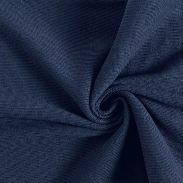 GOTS 2x2 Bündchen | Tula – marineblau | Reststück 100cm