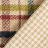 Mantelstoff Doubleface Karo – beige/braun,  thumbnail number 5