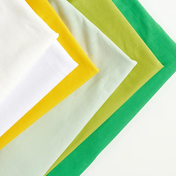 Baumwolljersey Medium Uni – grün | Reststück 50cm