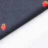 Baumwolljersey Jeans-Look Erdbeeren Digitaldruck – blaugrau/feuerrot,  thumbnail number 4