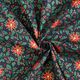 Baumwollstoff Popeline festliche Pflanzen – nachtblau/gold,  thumbnail number 3