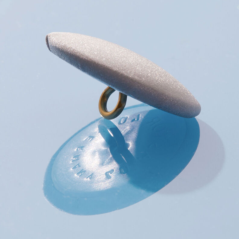 Bezogener Knopf Reflex – silber,  image number 3
