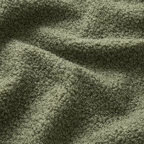 Polsterstoff Teddy weich – dunkelpinie, 