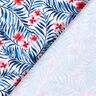 Badeanzugstoff Blumen und Palmenwedel – weiss/indigo,  thumbnail number 4
