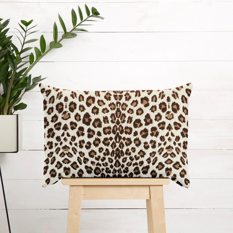 Polsterstoff Jacquard Leo – creme/anemone, image number 7