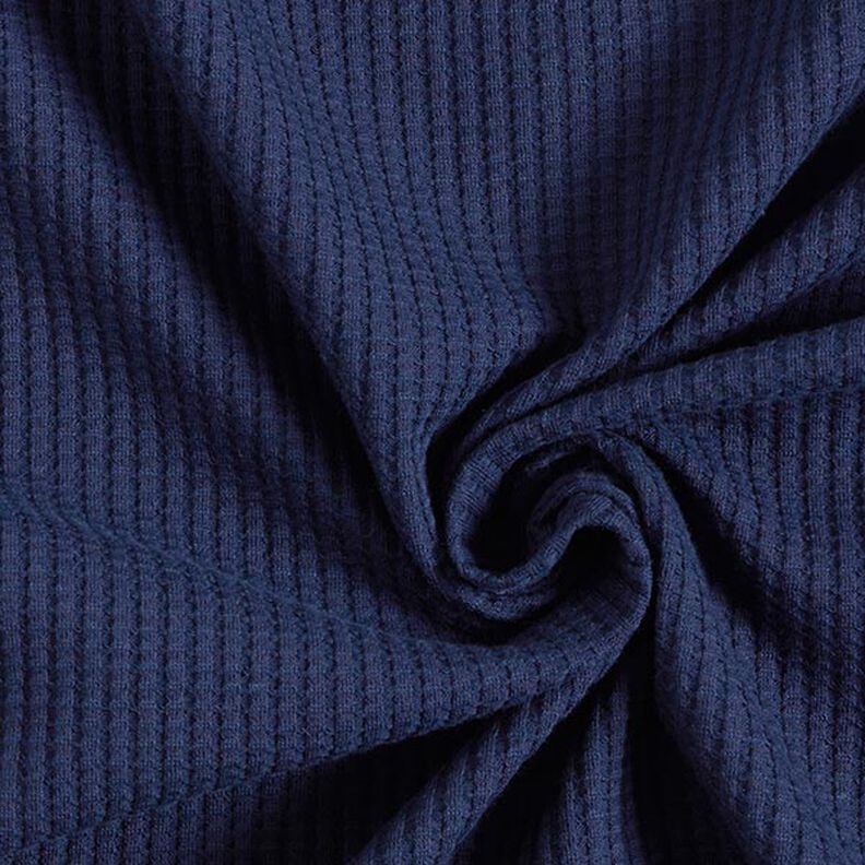 Baumwoll-Waffeljersey Uni – marineblau,  image number 1
