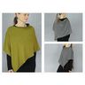 FRAU PENNY asymmetrischer Wendeponcho | Studio Schnittreif | Onesize,  thumbnail number 2