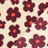 Teddyplüsch Blumen | Poppy Fabrics – cashew/bordeauxrot,  thumbnail number 5