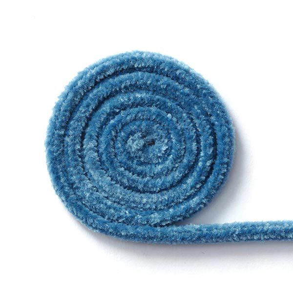 Chenille Kordel – taubenblau, image number 1
