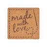 Zierteil Made with Love – braun,  thumbnail number 1