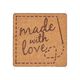 Zierteil Made with Love – braun,  thumbnail number 1
