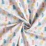 Baumwollstoff Cretonne schraffierte Formen – silbergrau/pastellviolett,  thumbnail number 3