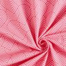 French Terry Sommersweat Überlappende Herzen – rosa/feuerrot,  thumbnail number 3
