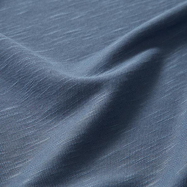 Feinstrick Viskose Leinenlook – taubenblau | Reststück 120cm