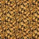 Interlockjersey Barockblumen – schwarz/gold,  thumbnail number 1