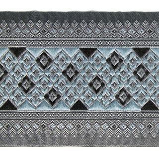 Jacquardborte Ikat - grau, 