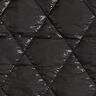 Steppstoff leichter Glanz Rauten – schwarz,  thumbnail number 1