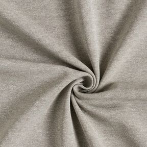 Strickjacquard Glitzer Melange – beige/silber metallic, 