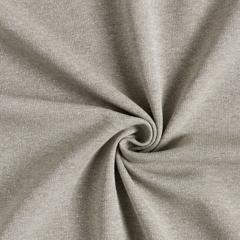Strickjacquard Glitzer Melange – beige/silber metallic,  image number 1