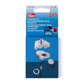 Demontage-Set Druckknöpfe Jersey [Ø 8 + 10 mm] | Prym – silber metallic, 