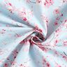 Dekostoff Halbpanama Kirschblütenzweige – hellblau/rosa,  thumbnail number 3