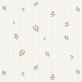 Ajour Baumwolljersey Tulpen – elfenbein, 