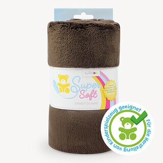 Plüsch SuperSoft SNUGLY [ 1 x 0,75 m | 5 mm ] - dunkelbraun | Kullaloo, 