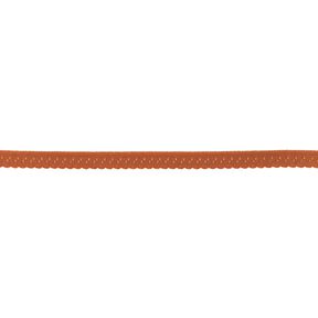 Elastisches Einfassband Spitze [12 mm] – terracotta, 