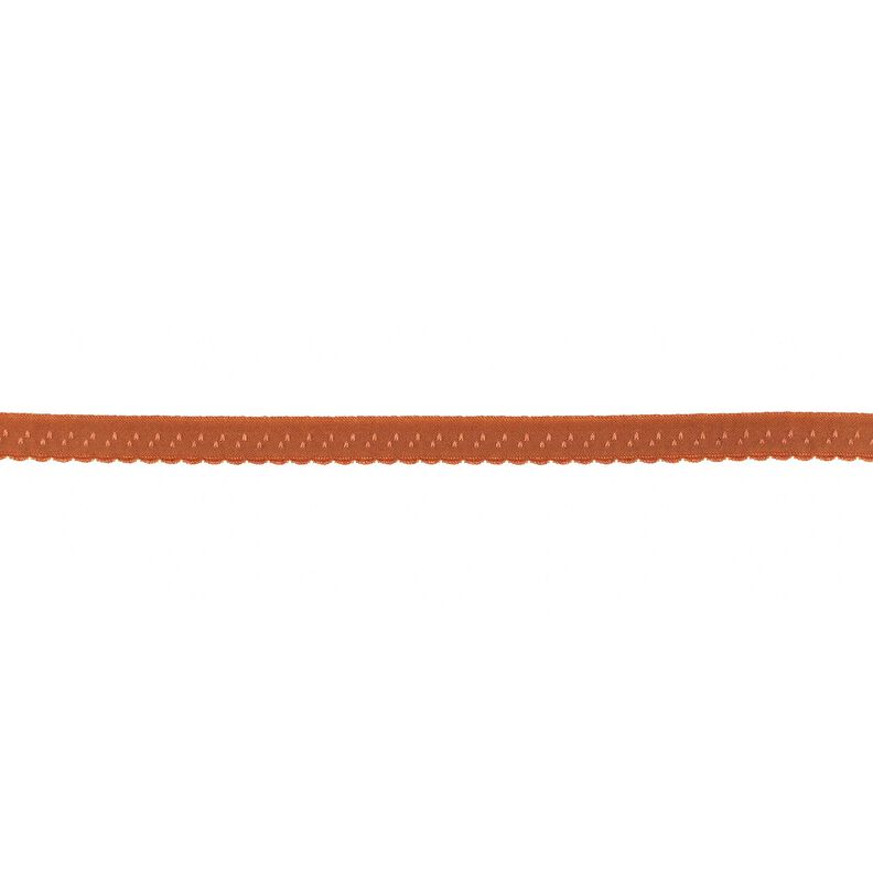 Elastisches Einfassband Spitze [12 mm] – terracotta,  image number 1