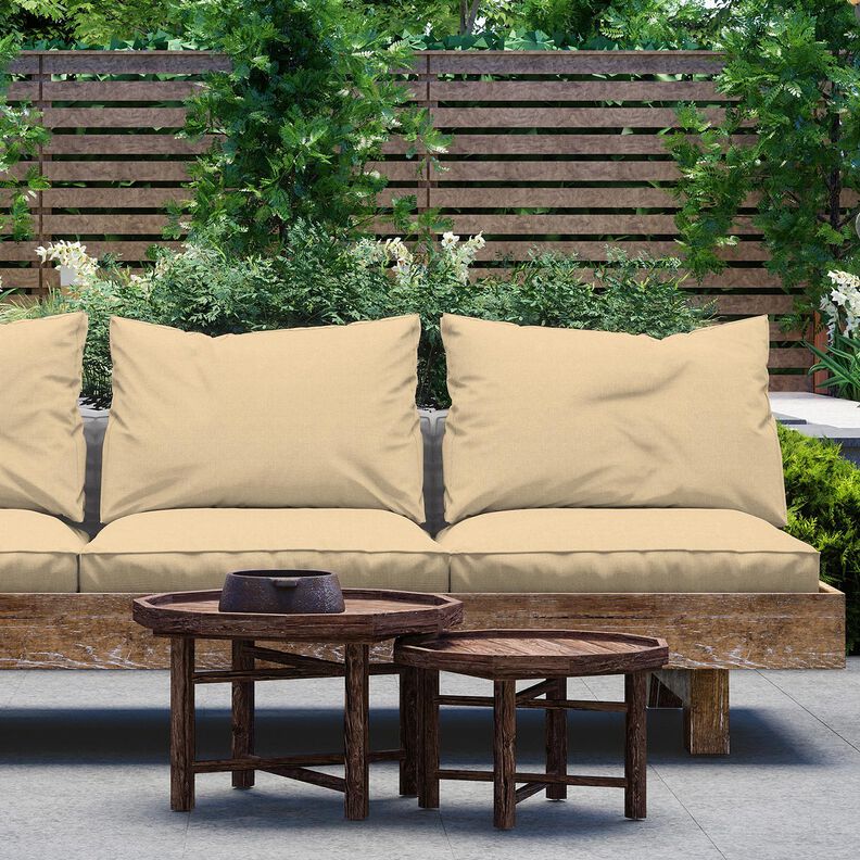 Outdoorstoff Canvas Uni – beige,  image number 5