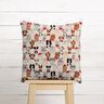 Dekostoff Halbpanama elegante Hunde – natur/grau,  thumbnail number 9
