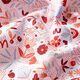 Baumwollstoff Cretonne abstrakte Blumen – weiss/rosa,  thumbnail number 2