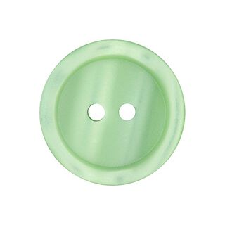 Kunststoffknopf 2-Loch Basic - hellgrün, 
