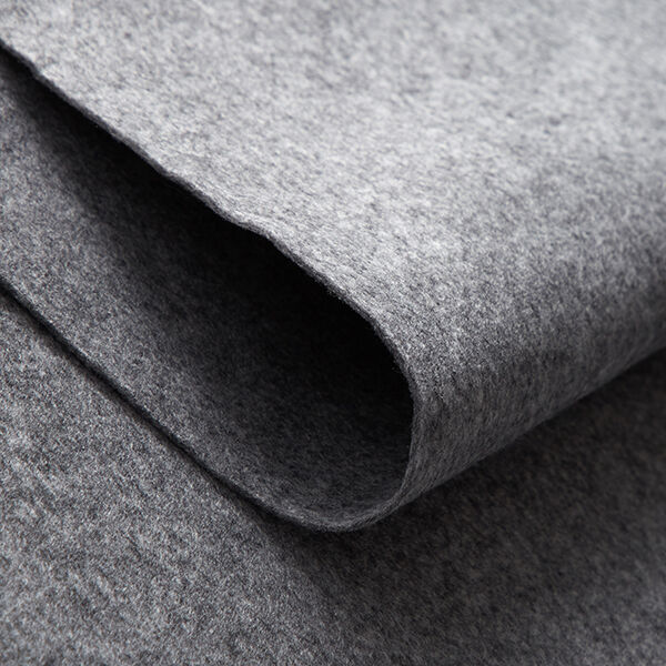 Filz 180 cm / 2mm stark Melange – grau