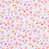 Baumwollflanell bunte Herzen – weiss,  thumbnail number 1
