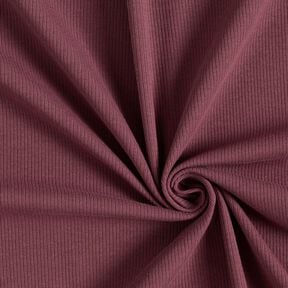 Rippenjersey feine 2-1-1-1 Rippen &ndash; aubergine, 