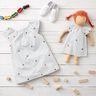 Musselin/ Doppel-Krinkel Gewebe bestickte Herzen | Poppy Fabrics – weiss/rosé,  thumbnail number 5