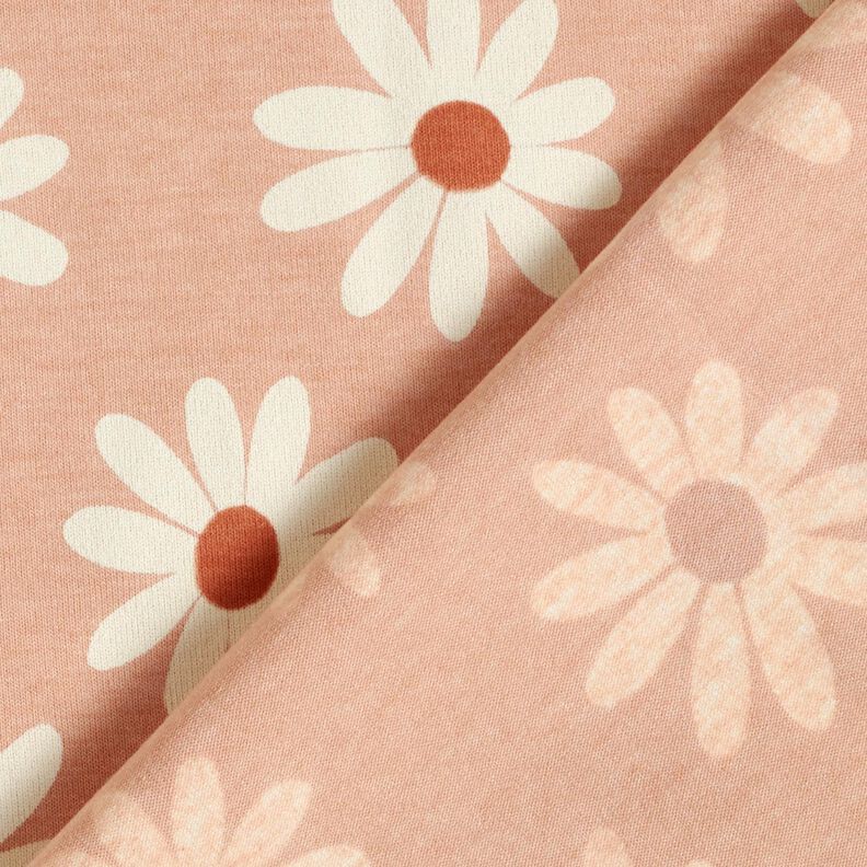 Baumwoll-Mix Jersey Blümchen – hellaltrosa, image number 4