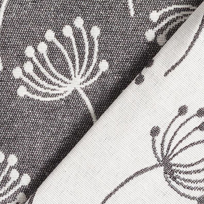 Möbelstoff Jacquard Pusteblumen – grau,  image number 4