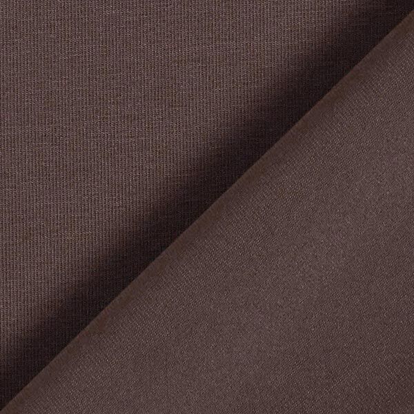Baumwolljersey Medium Uni – dunkelbraun,  image number 5