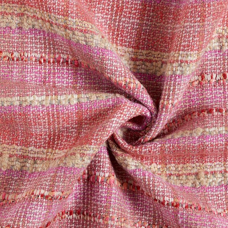 Mantelstoff Woll-Mix Bouclé – pink,  image number 3