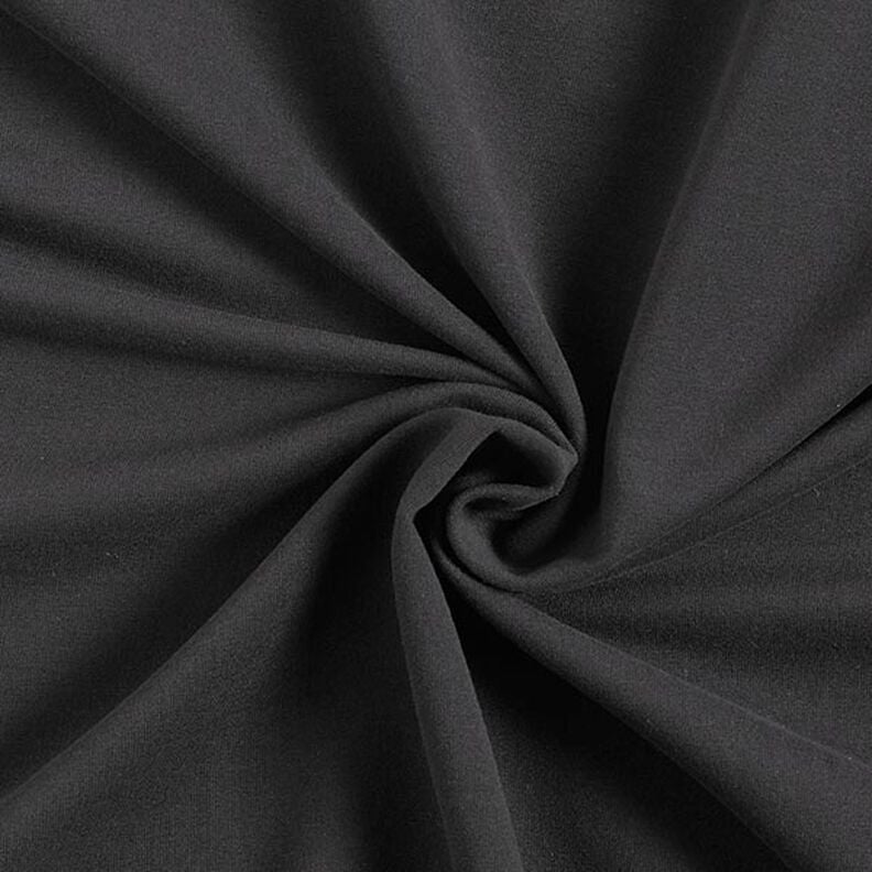 Leichter French Terry Uni – schwarz,  image number 1