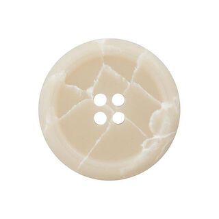 Polyesterknopf recycelt 4-Loch – beige, 