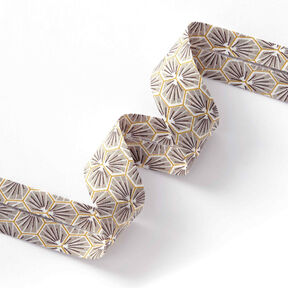 Schrägband Diamanten [27 mm] – beige, 