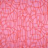 Baumwoll-Voile Town | Nerida Hansen – pastellviolett/feuerrot,  thumbnail number 1