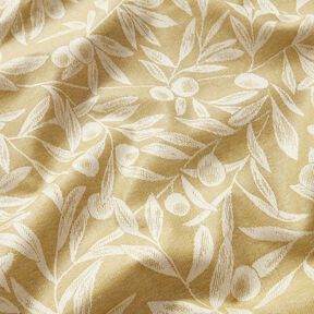 Beschichtete Baumwolle Jacquard beschichtet Oliven – gelboliv/hellbeige, 
