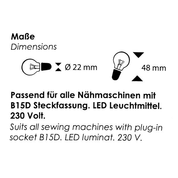 LED-Glühbirne [B15D 230V 0,6W] | Carla’s Collection,  image number 3