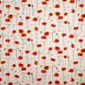 Dekostoff Halbpanama Mohn groß – karminrot/natur,  thumbnail number 1
