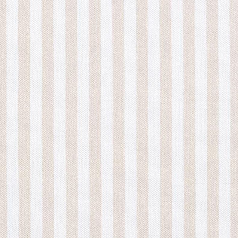 Dekostoff Halbpanama Längsstreifen – hellbeige/weiss,  image number 1